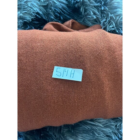 Cypress Links Large Rust Cardigan Sweater V Neck Button Front Long Sleeve - Picture 7 of 7